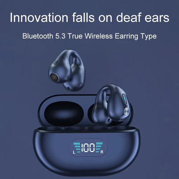  Sound Earcuffs Ear Bone Conduction Earring Wireless Bluetooth Earphones Sport Headphones Earbuds For Phones