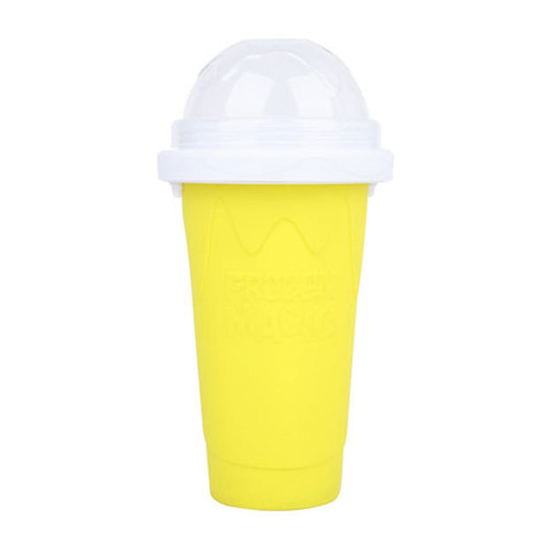 Slushy cup Maker Summer Squeeze Homemade Juice Water Bottle Quick-Frozen Smoothie Sand Cup Pinch Fast Cooling Magic Ice Cream Slushy cup Maker Beker
