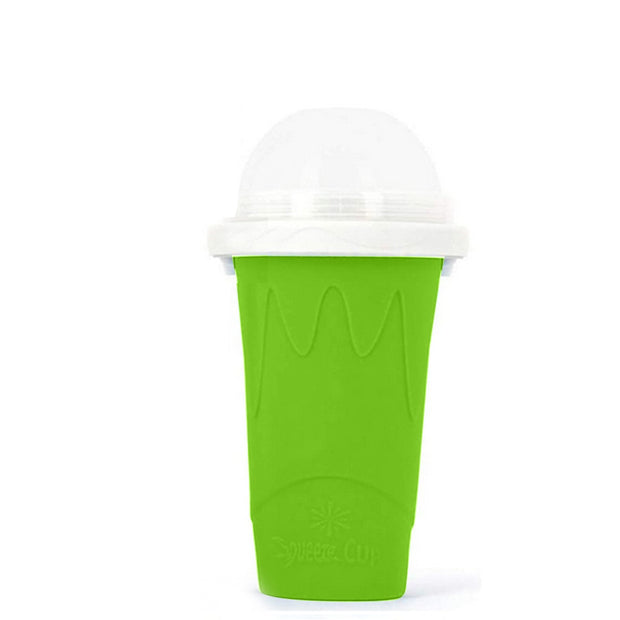 Slushy cup Maker Summer Squeeze Homemade Juice Water Bottle Quick-Frozen Smoothie Sand Cup Pinch Fast Cooling Magic Ice Cream Slushy cup Maker Beker